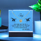 Acrylic Keepsake with Love Knot Necklace