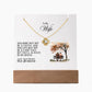 Our Home Acrylic Keepsake with Love Knot Necklace