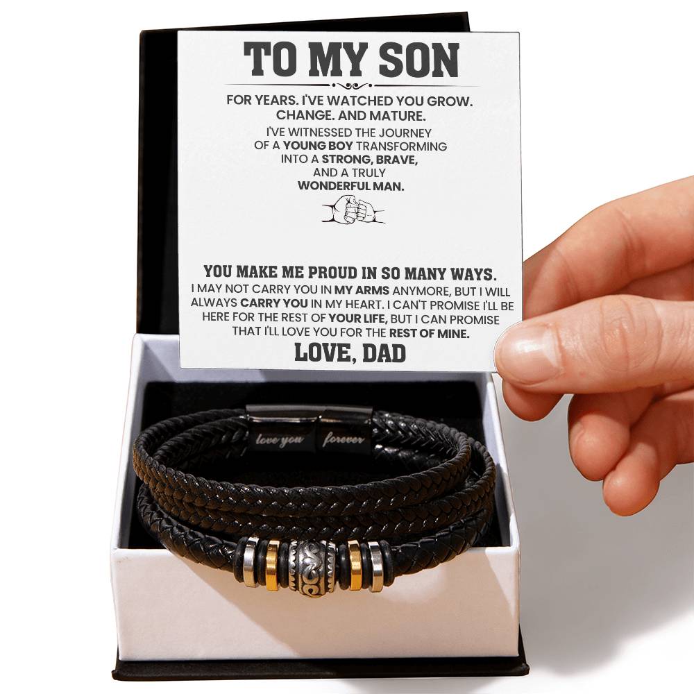 To my son special bracelet