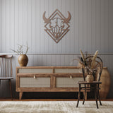 Animal Skull Metal Sign