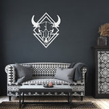 Animal Skull Metal Sign