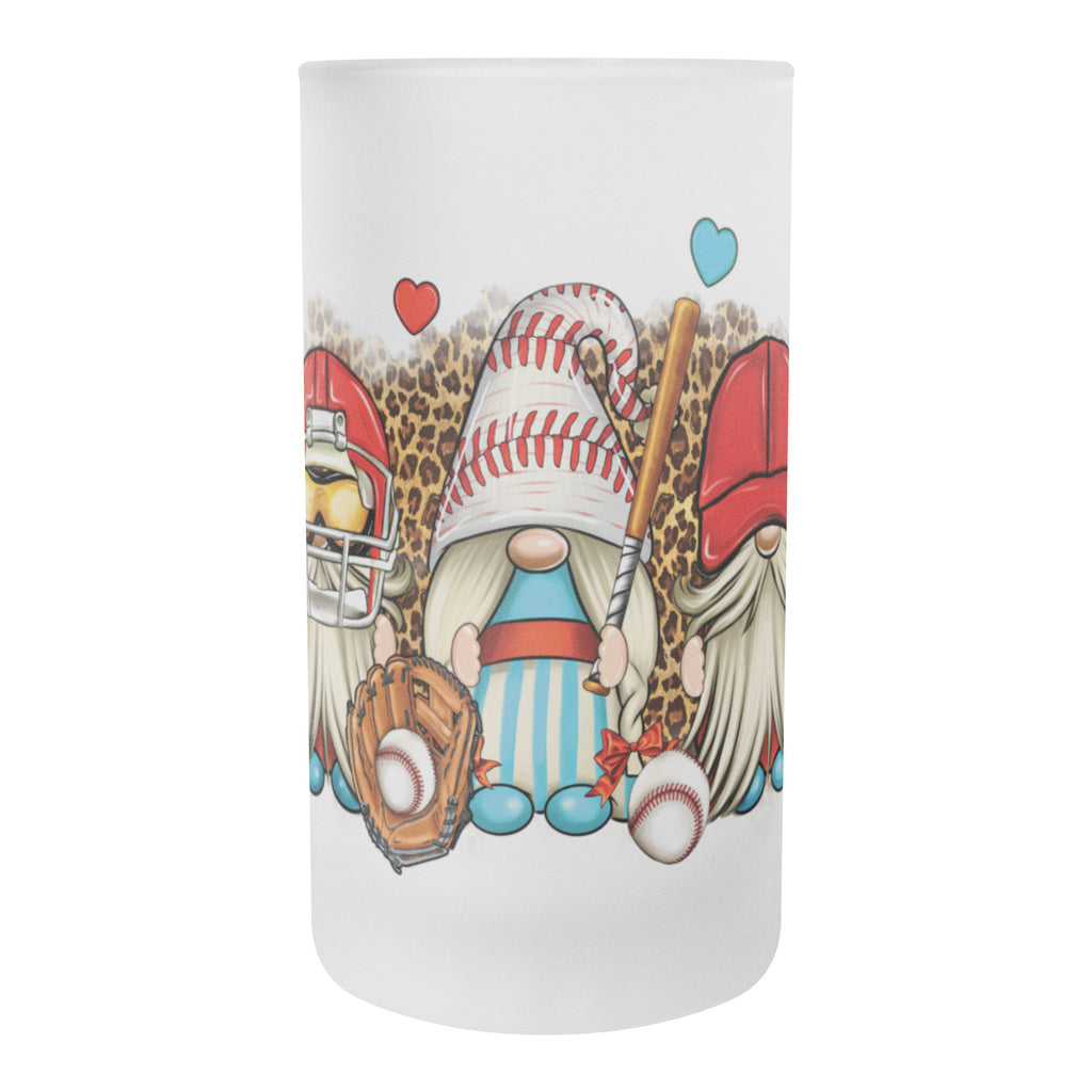 Baseball Frosted Stein Beer Glass