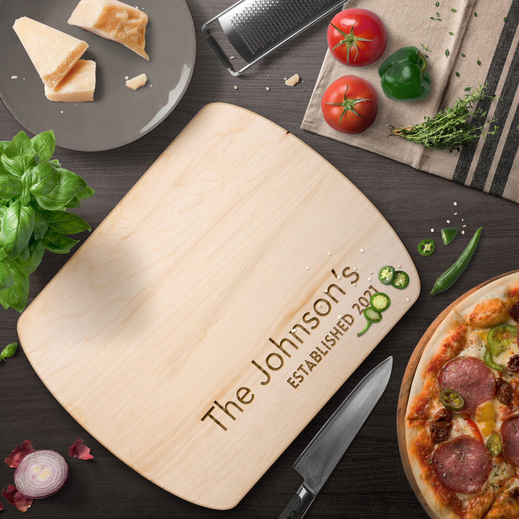 Kitchenware - Couple Anniversary Cutting Board, Wedding Gift,