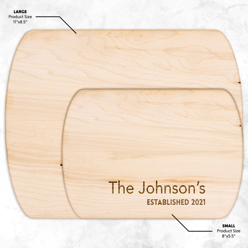 Kitchenware - Couple Anniversary Cutting Board, Wedding Gift,