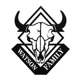 Custom Animal Skull Name Sign