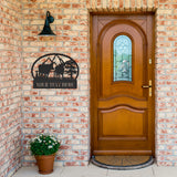Custom Cattle Ranch Metal Name Sign