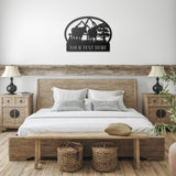 Custom Cattle Ranch Metal Name Sign
