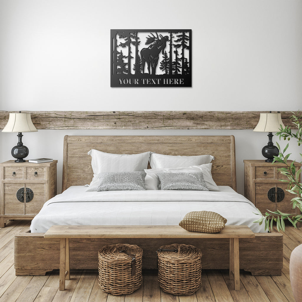 Custom Moose Nature Metal Sign
