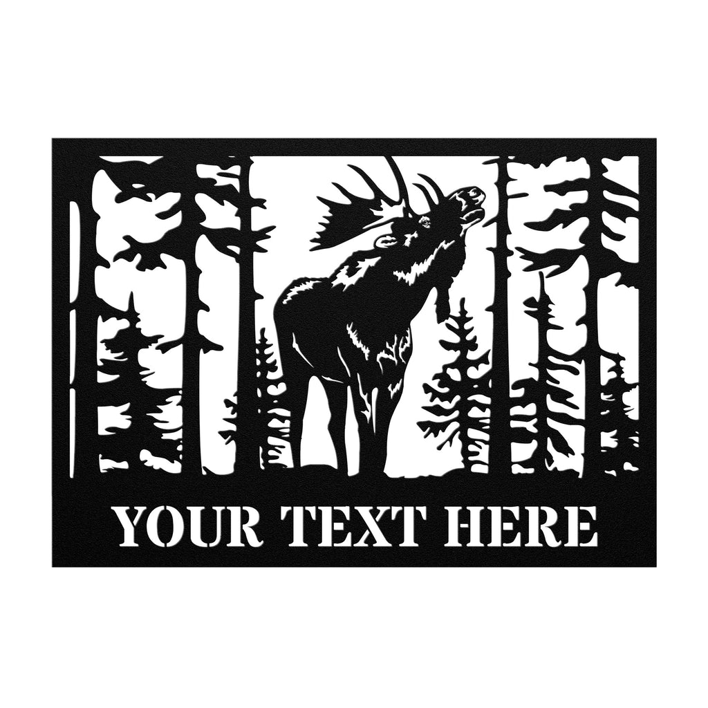 Custom Moose Nature Metal Sign