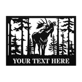 Custom Moose Nature Metal Sign