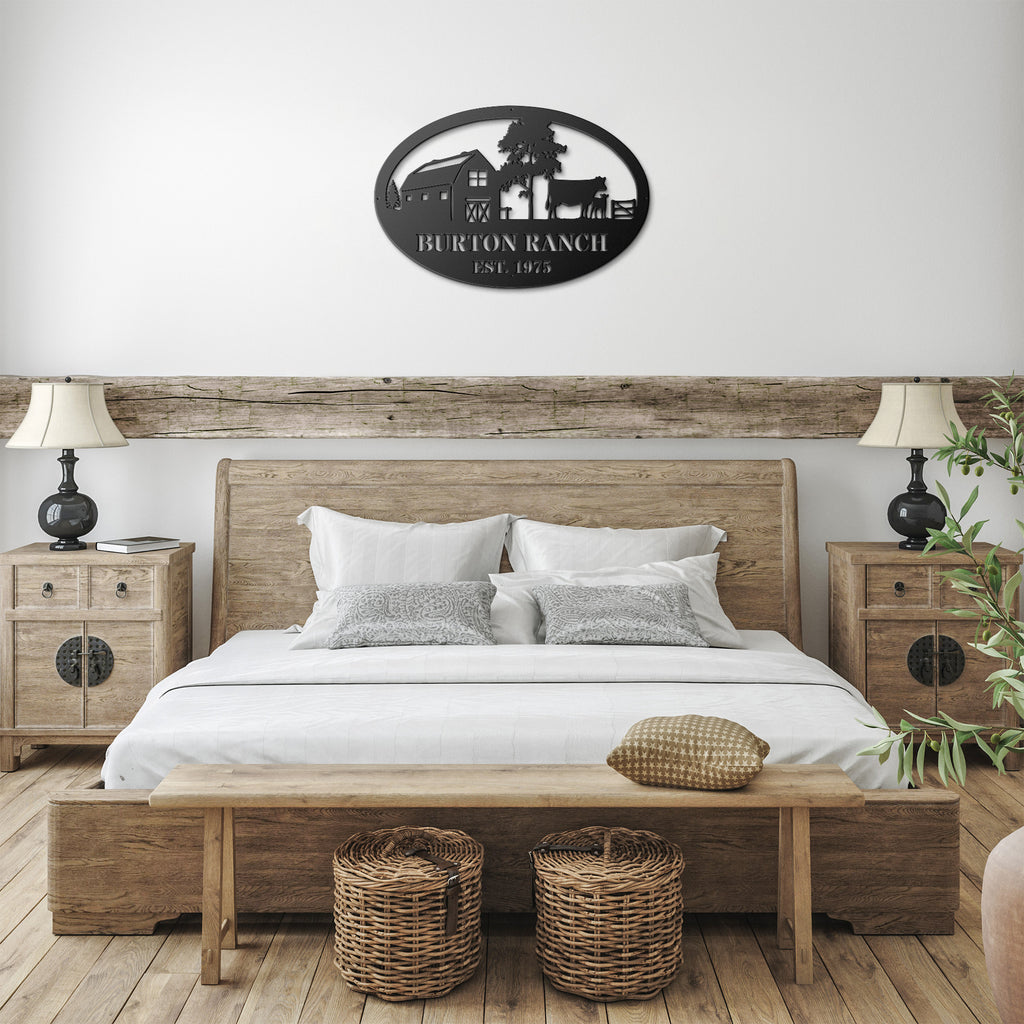 Custom Ranch Name Metal Art Sign