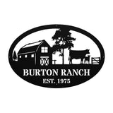Custom Ranch Name Metal Art Sign