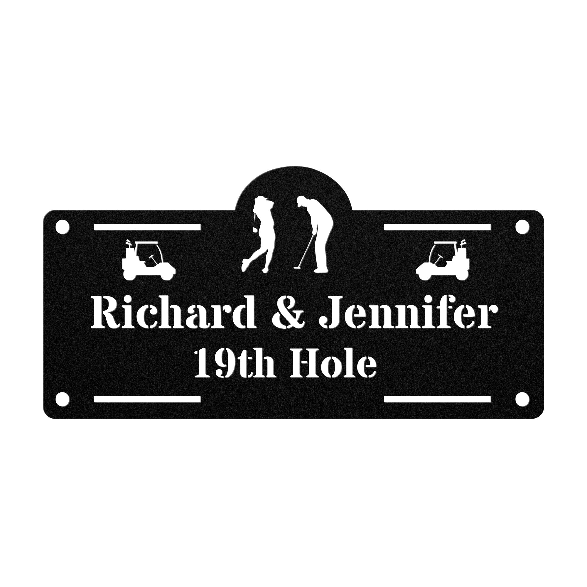 Custom golf couple wedding gift