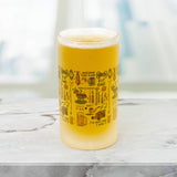 Dad Frosted Beer Stein Glass