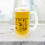 Dad Frosted Beer Stein Glass