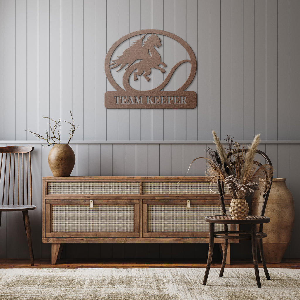 Dragon Fourth Gamer Metal Custom Sign