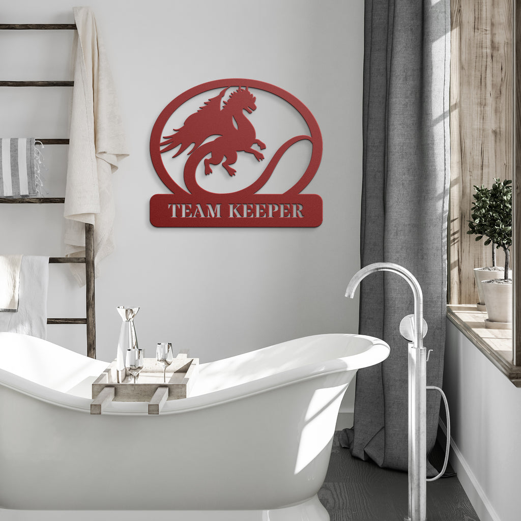 Dragon Fourth Gamer Metal Custom Sign