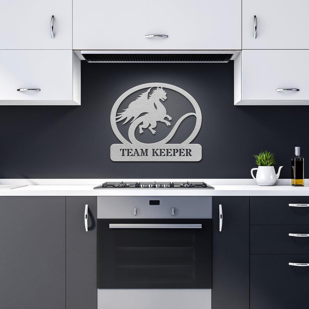 Dragon Fourth Gamer Metal Custom Sign