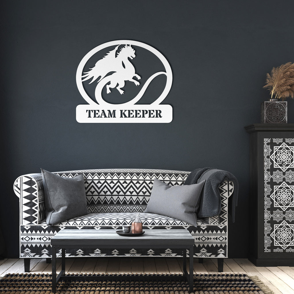Dragon Fourth Gamer Metal Custom Sign