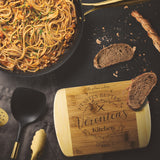 Kitchenware - Everything Tastes Better  Round Edge Bamboo Cutting Board