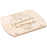 Kitchenware - Everything Tastes Better  Round Edge Bamboo Cutting Board
