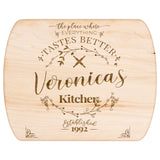Kitchenware - Everything Tastes Better  Round Edge Bamboo Cutting Board