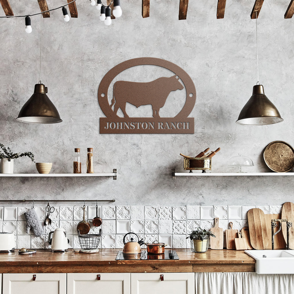Farm Bull metal art design