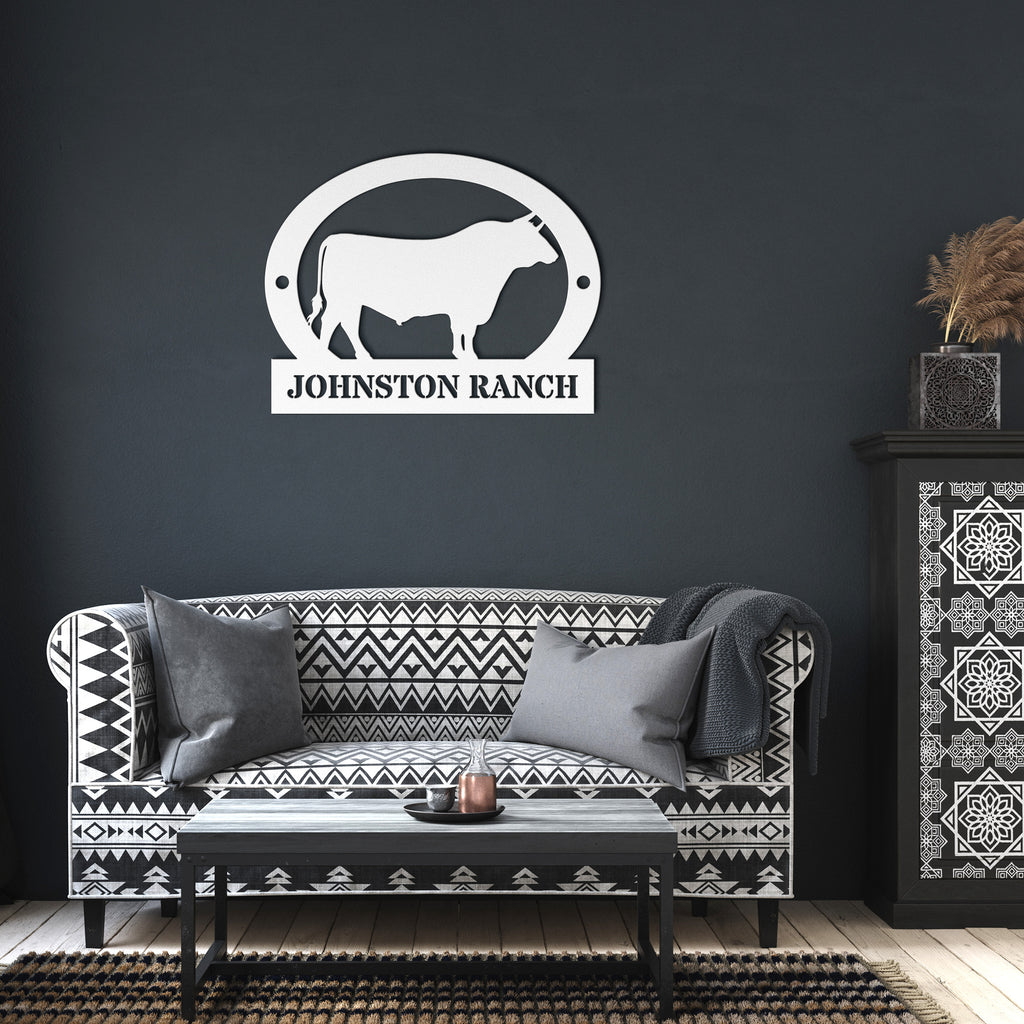 Farm Bull metal art design
