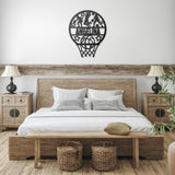 Female Basketball Metal Art