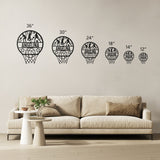 Female Basketball Metal Art