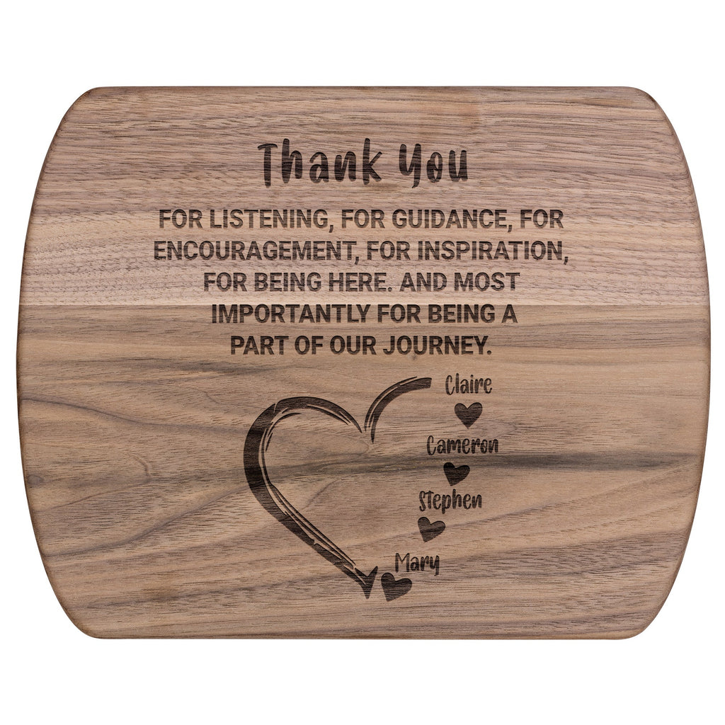 Kitchenware - For Mom Appreciation Wooden Cutting Board From Son And Daughter,