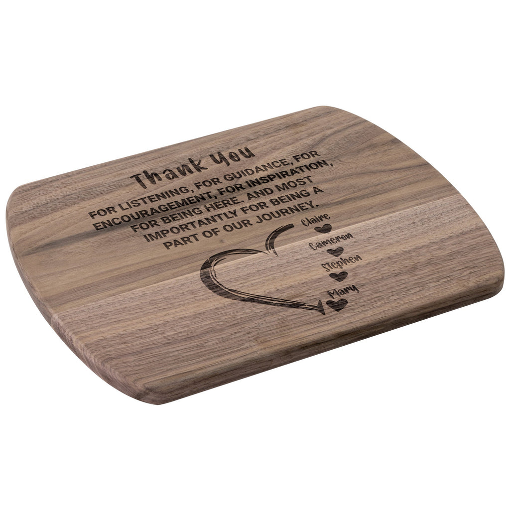 Kitchenware - For Mom Appreciation Wooden Cutting Board From Son And Daughter,