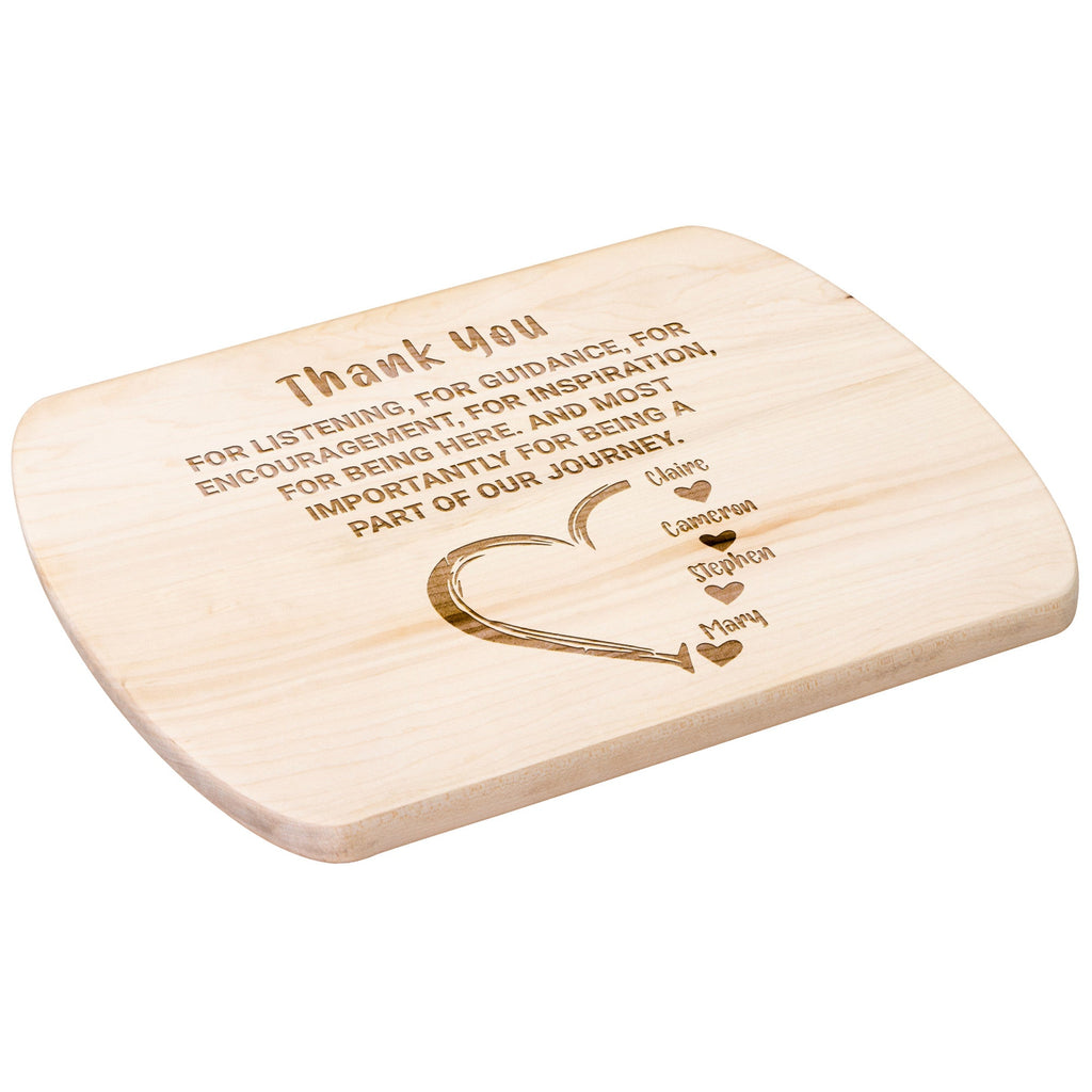 Kitchenware - For Mom Appreciation Wooden Cutting Board From Son And Daughter,