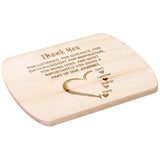 Kitchenware - For Mom Appreciation Wooden Cutting Board From Son And Daughter,