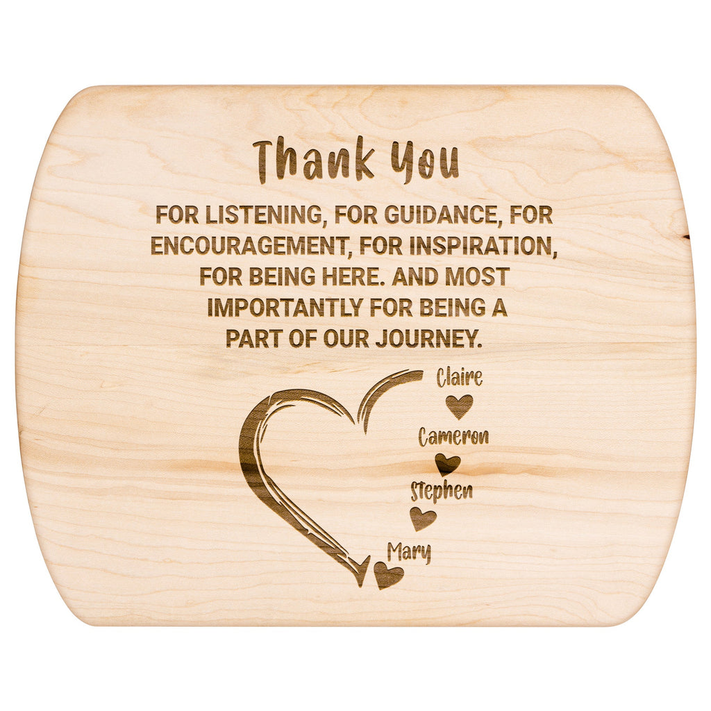 Kitchenware - For Mom Appreciation Wooden Cutting Board From Son And Daughter,
