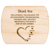 Kitchenware - For Mom Appreciation Wooden Cutting Board From Son And Daughter,
