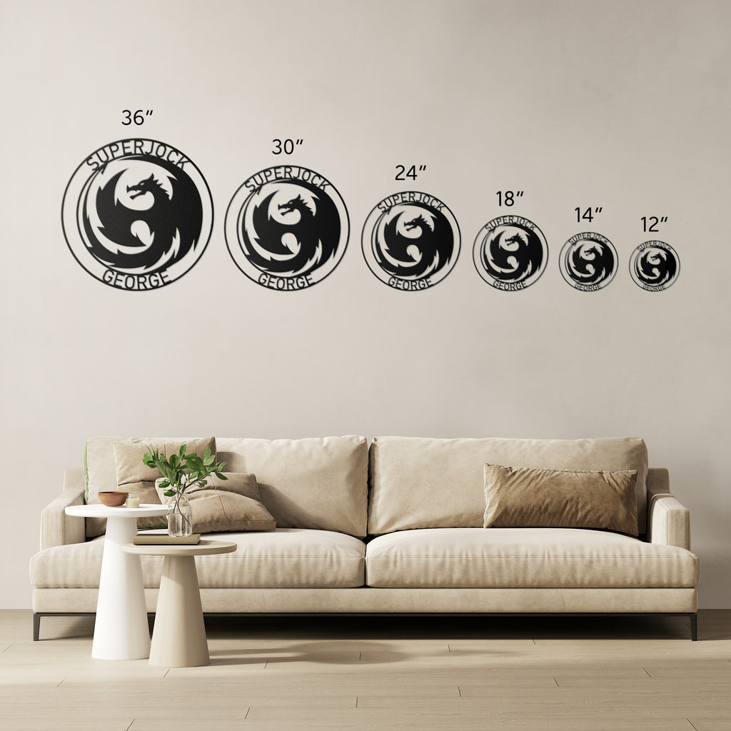 Fourth Gamer Dragon Metal Sign