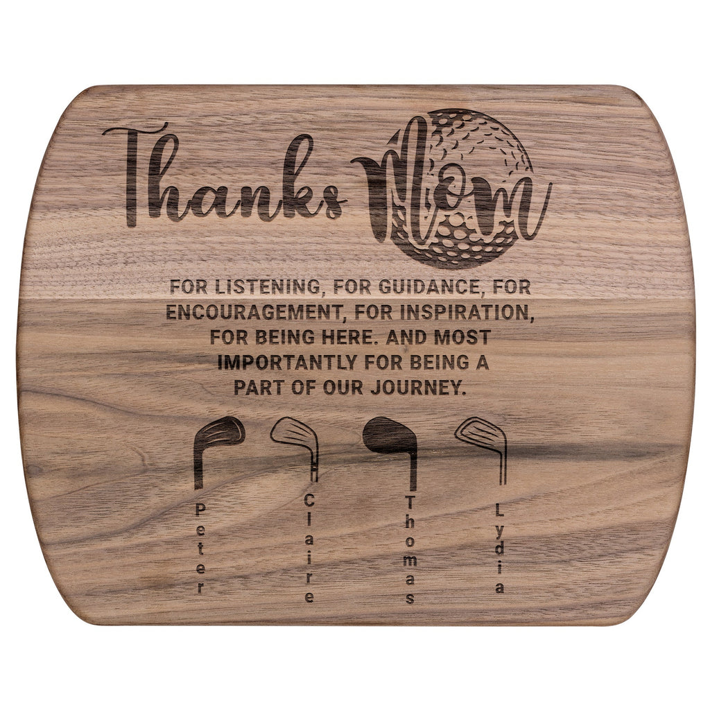 Kitchenware - Gift For Mom, Wooden Cutting Board For Golf Mom