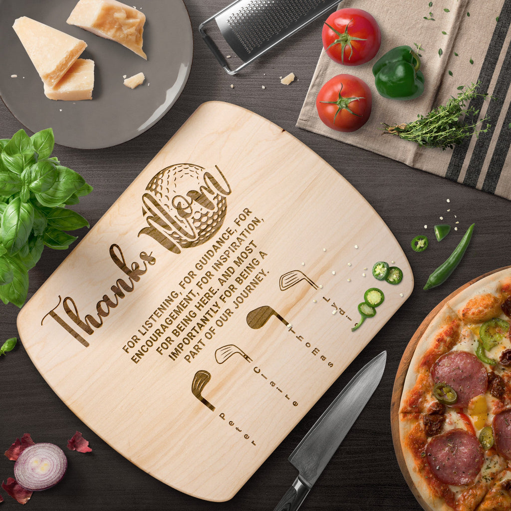 Kitchenware - Gift For Mom, Wooden Cutting Board For Golf Mom