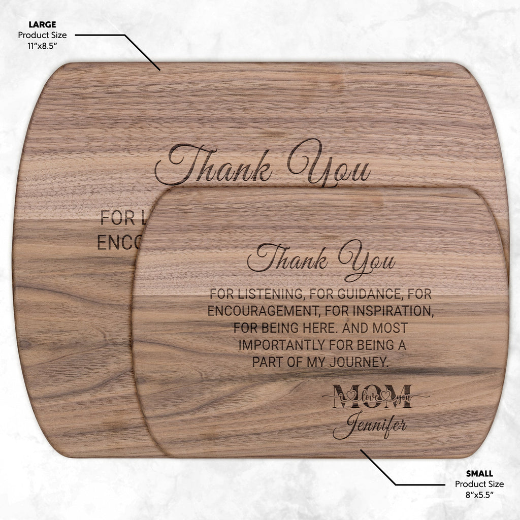 Kitchenware - Gift For Mom From Son Or Daughter, Maple Or Walnut Cutting Board