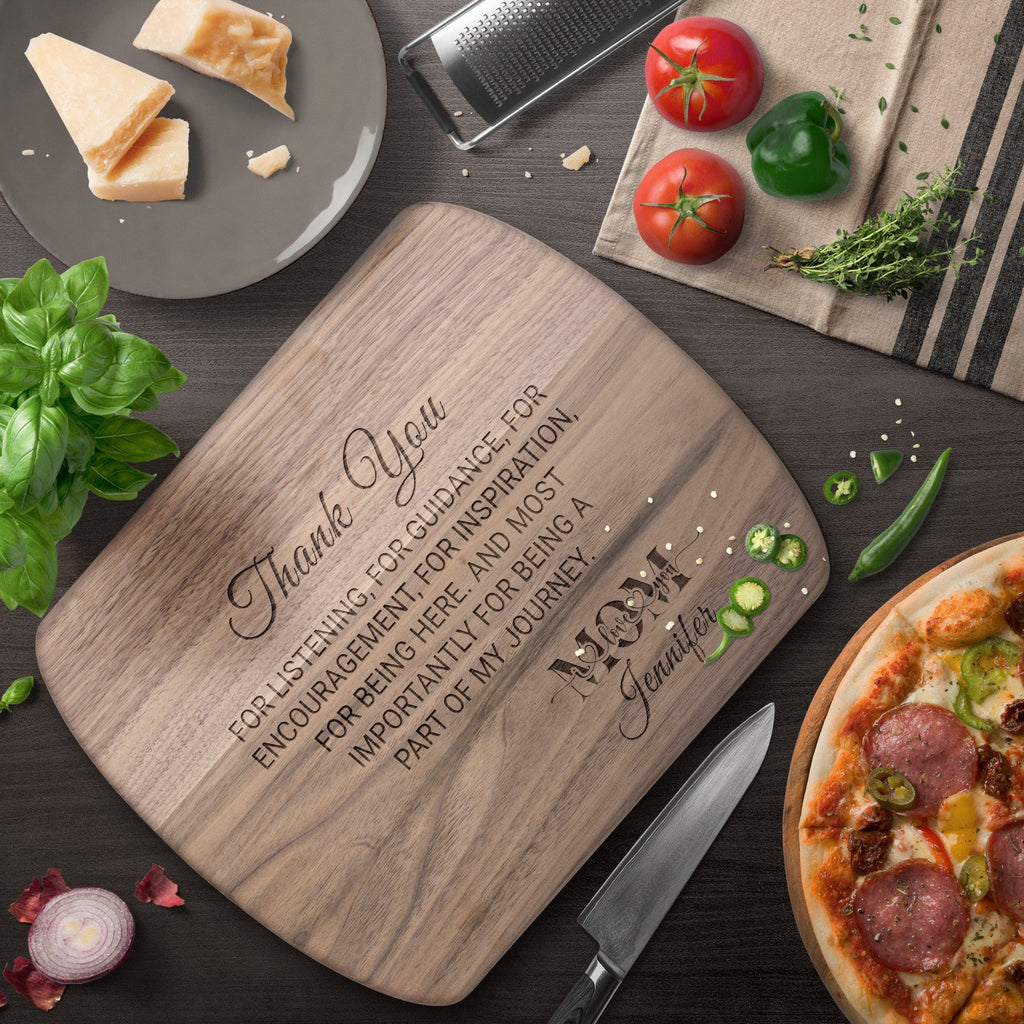 Kitchenware - Gift For Mom From Son Or Daughter, Maple Or Walnut Cutting Board