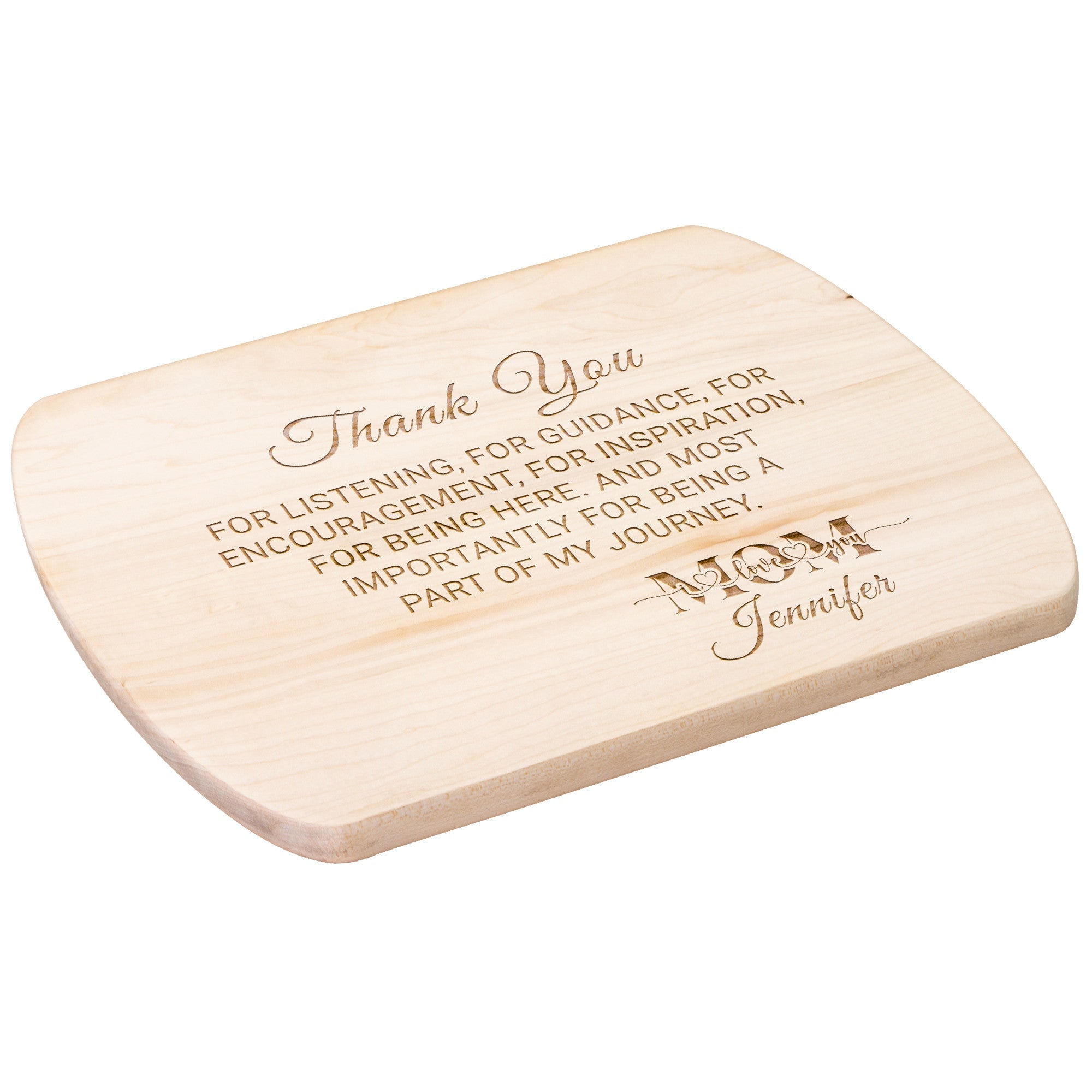 Kitchenware - Gift For Mom From Son Or Daughter, Maple Or Walnut Cutting Board