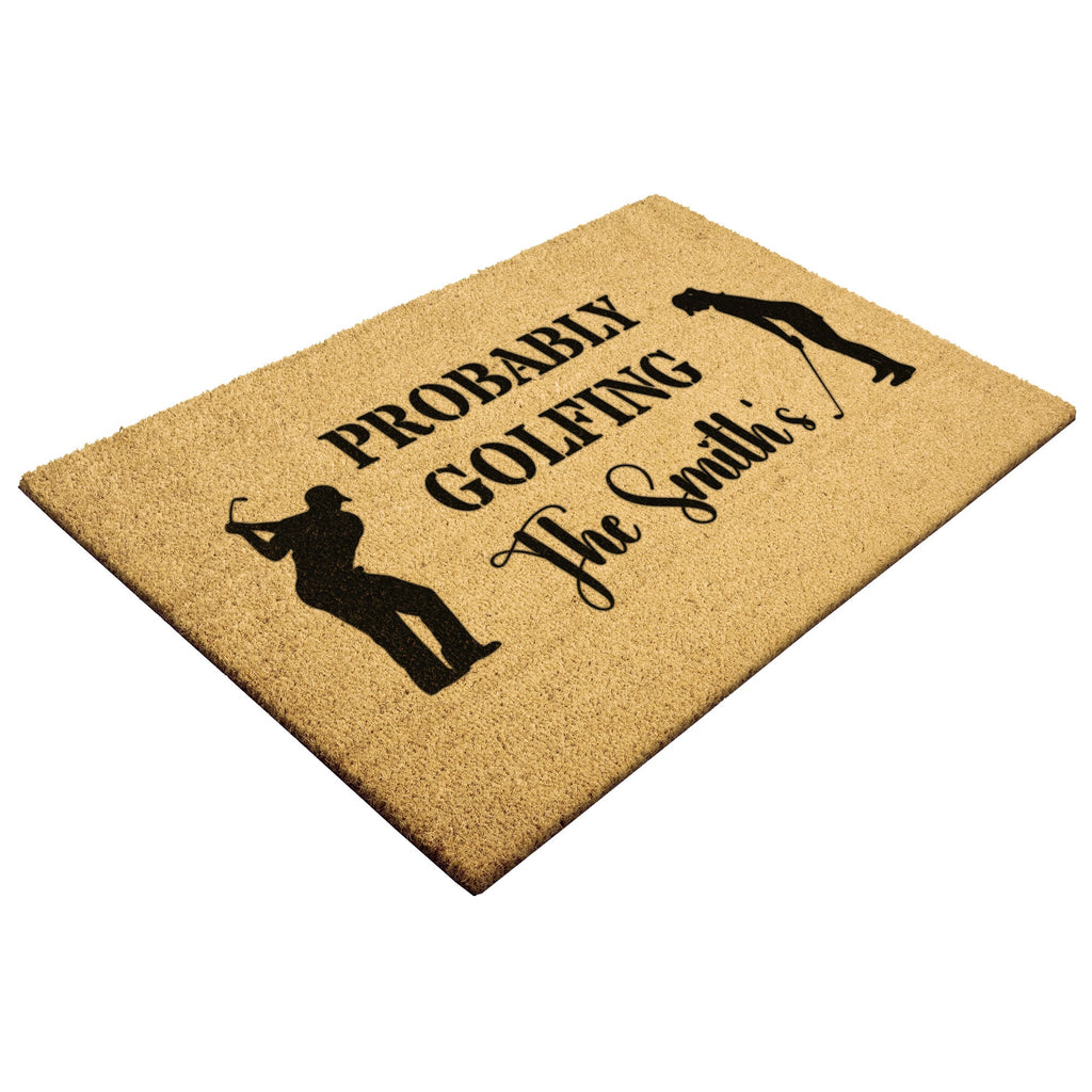 Home Goods - Golf Housewarming Outdoor Mat, Gift For Couples, Golf Gift For Him And Her
