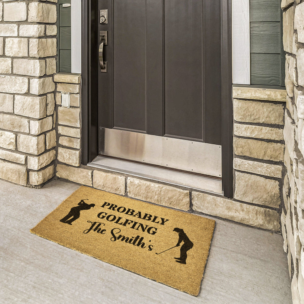 Home Goods - Golf Housewarming Outdoor Mat, Gift For Couples, Golf Gift For Him And Her