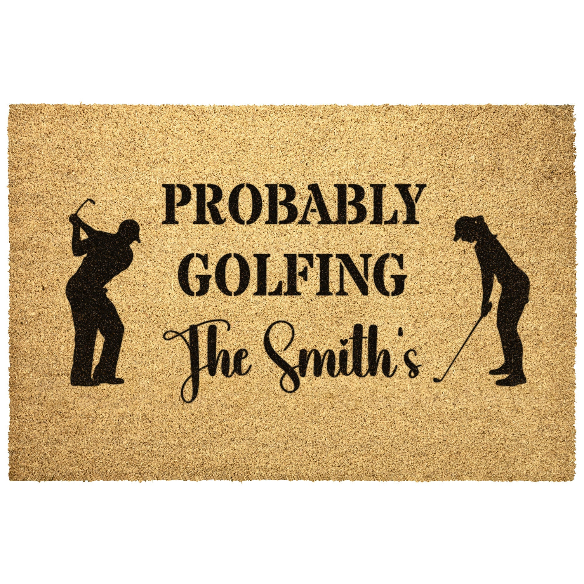 Home Goods - Golf Housewarming Outdoor Mat, Gift For Couples, Golf Gift For Him And Her