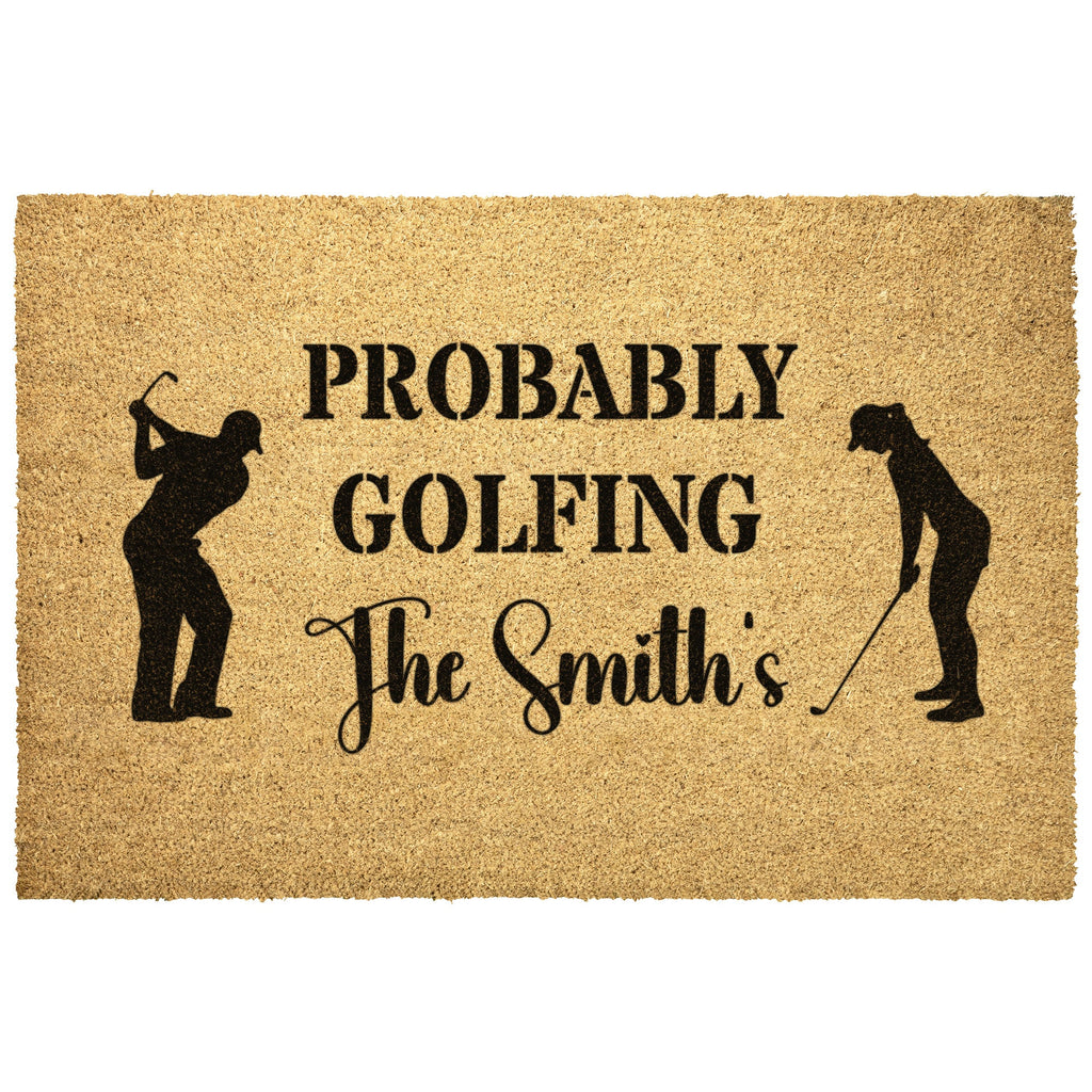 Home Goods - Golf Housewarming Outdoor Mat, Gift For Couples, Golf Gift For Him And Her