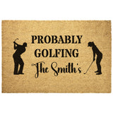 Home Goods - Golf Housewarming Outdoor Mat, Gift For Couples, Golf Gift For Him And Her
