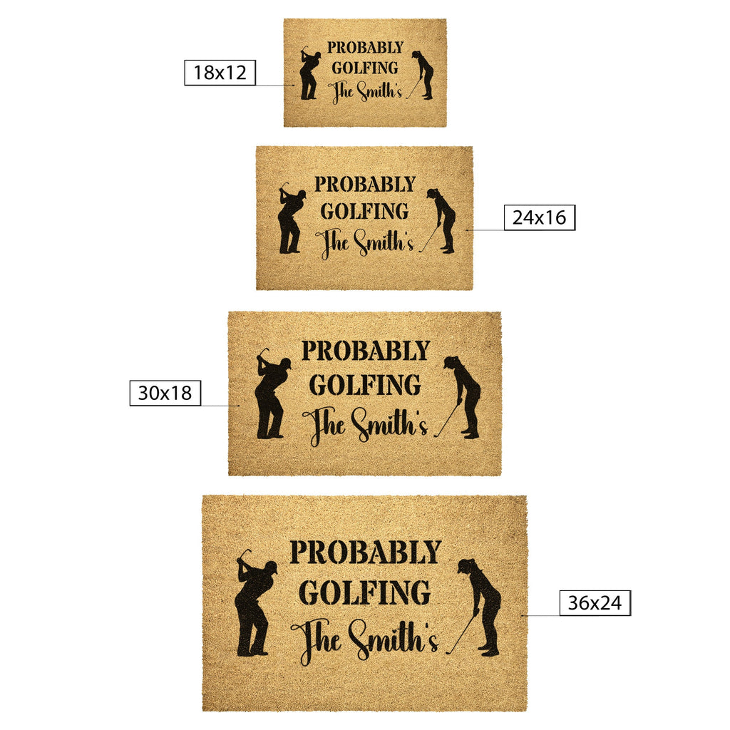 Home Goods - Golf Housewarming Outdoor Mat, Gift For Couples, Golf Gift For Him And Her