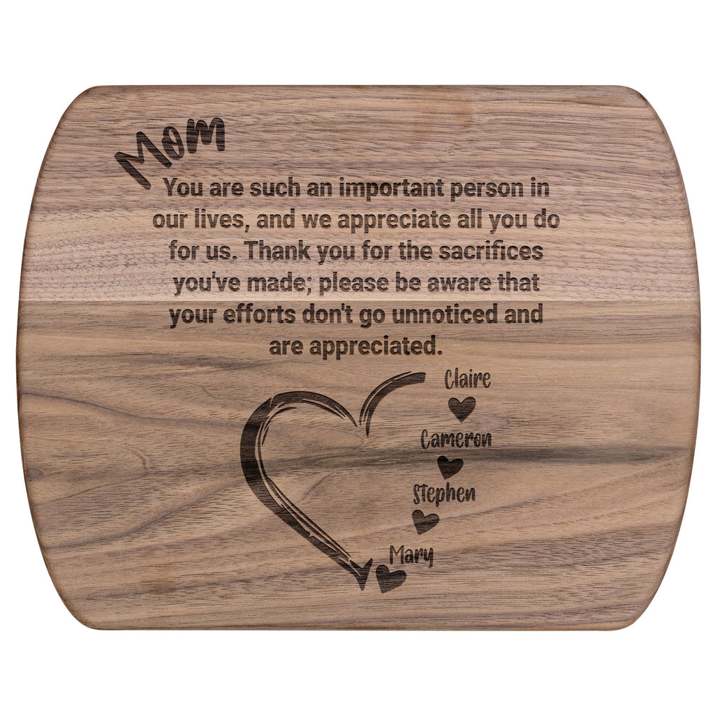 Kitchenware - Mom Appreciation Walnut Or Maple Cutting Board