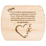Kitchenware - Mom Appreciation Walnut Or Maple Cutting Board